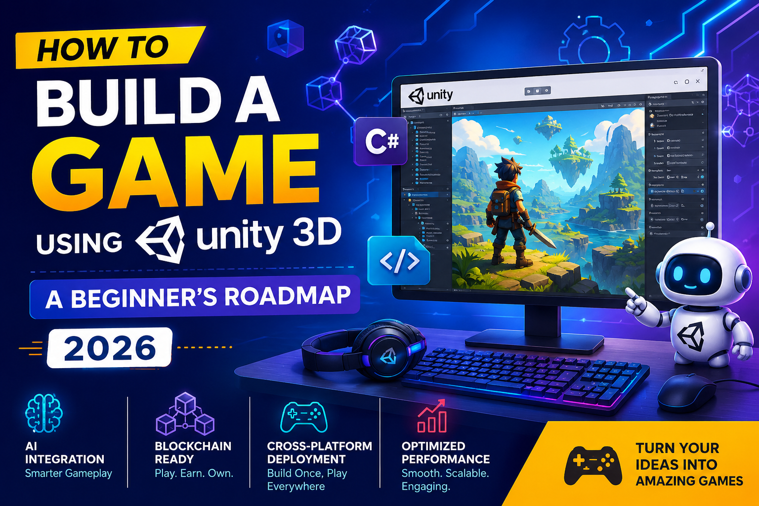 How to Build a Game Using Unity 3D: A Beginner's Roadmap (2026)